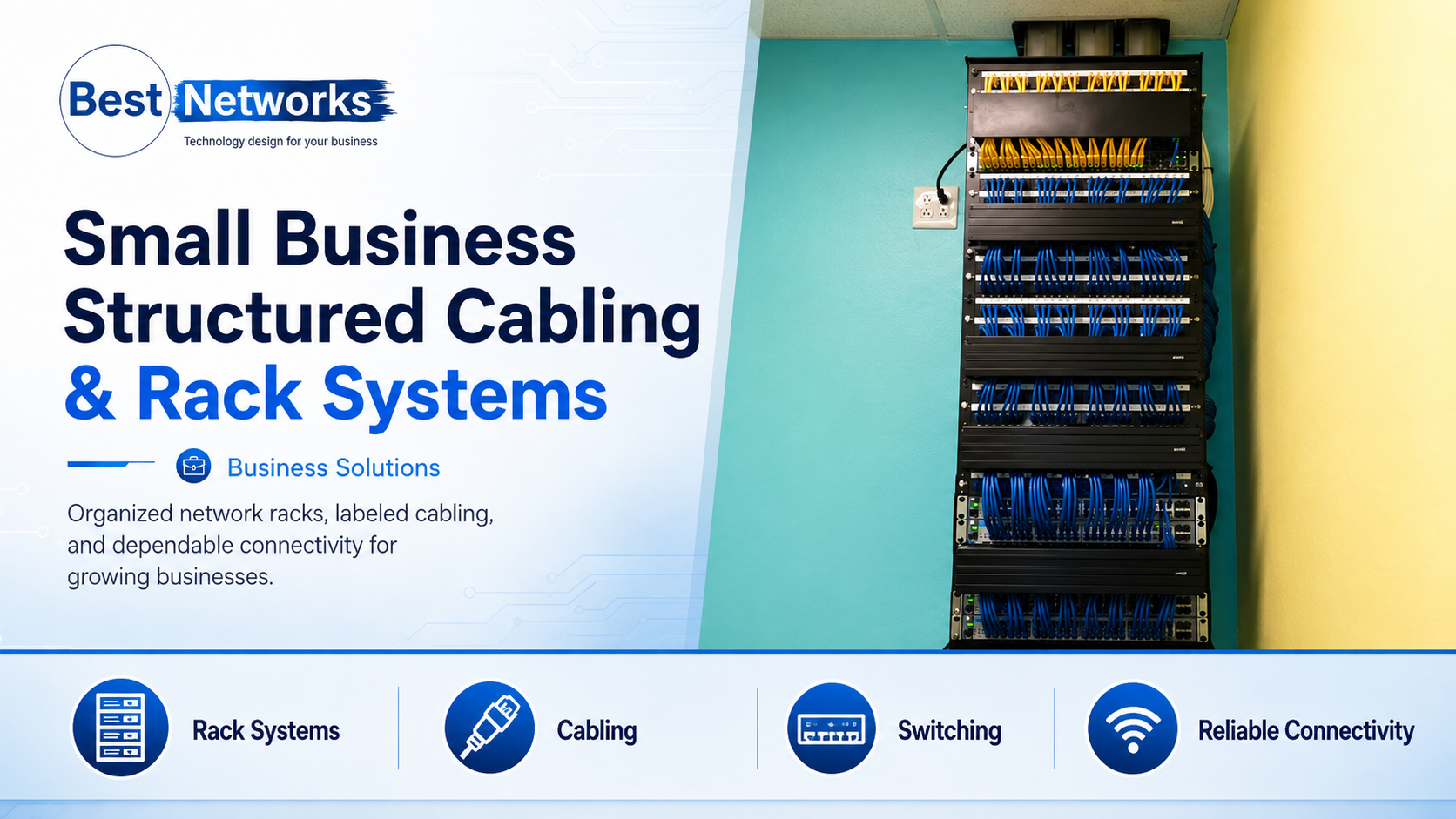 Best Networks structured cabling and rack systems for business networks